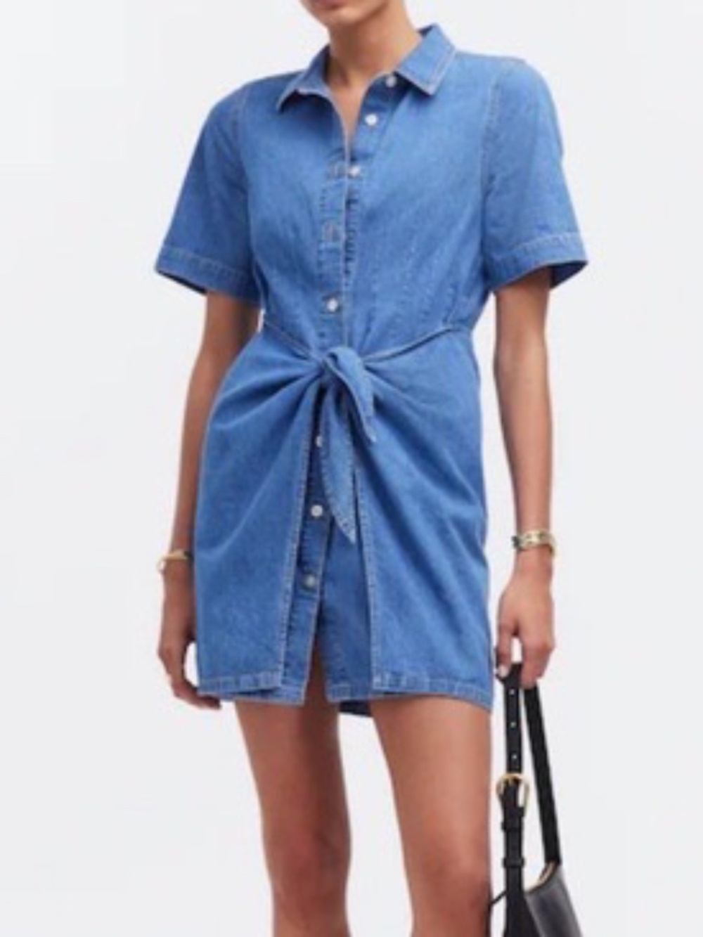 Madewell Denim Overlay Americana Mini Shirtdress (4)